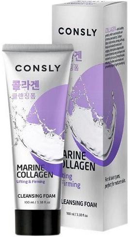 Пенка для умывания кремовая Marine Collagen Lifting Creamy Cleansing Foam, 100мл Consly