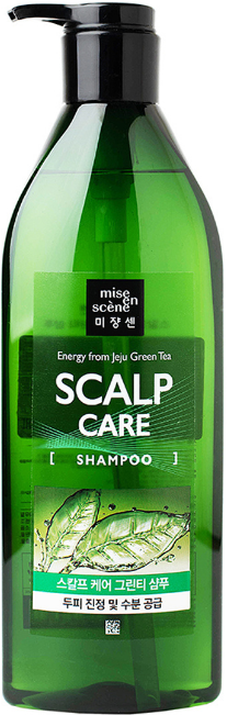 Шампунь для волос восстанавливающий Energy from Jeju Green Tea Scalp Care Shampoo, 680мл Mise-en-Scene