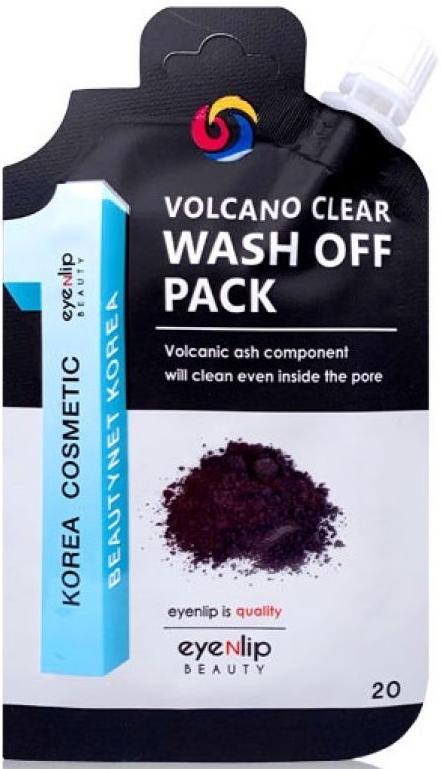 Маска для лица очищающая с вулканическим пеплом Volcano Clear Wash Off Pack, 20г Eyenlip