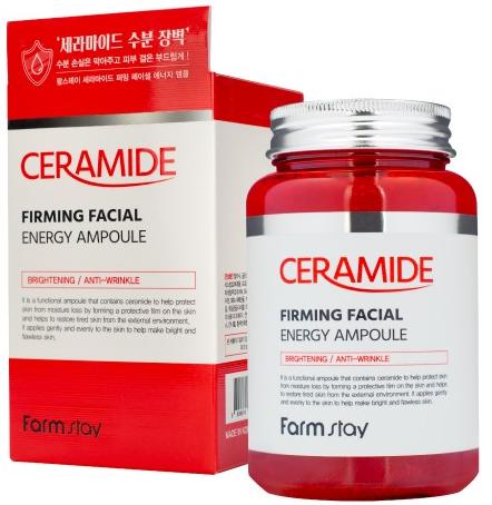 Сыворотка многофункциональная ампульная с керамидами Ceramide Firming Facial Energy Ampoule, 250мл FarmStay