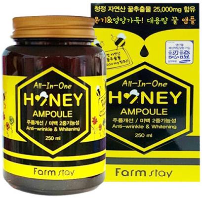 Сыворотка многофункциональная с медом All In One Honey Ampoule, 250мл FarmStay