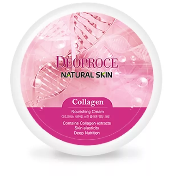 Крем для лица и тела c морским коллагеном Natural Skin Collagen Nourishing Cream, 100г Deoproce