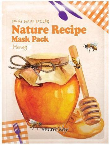 Маска тканевая медовая Nature Recipe Mask Pack Honey Secret Key