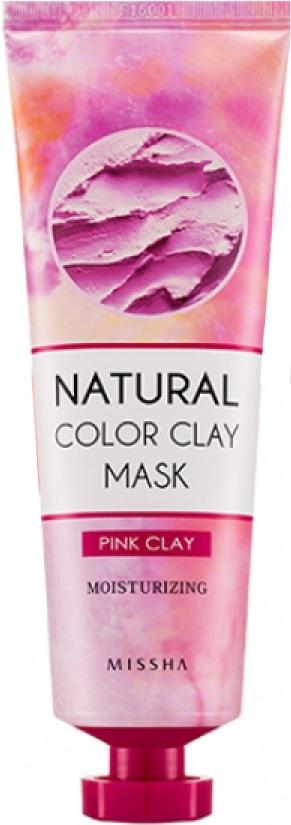 Маска для лица глиняная Natural Color Clay Mask Pink, Moisturizing Missha