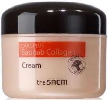Крем для лица коллагеновый баобаб Care Plus Baobab Collagen Cream The Saem