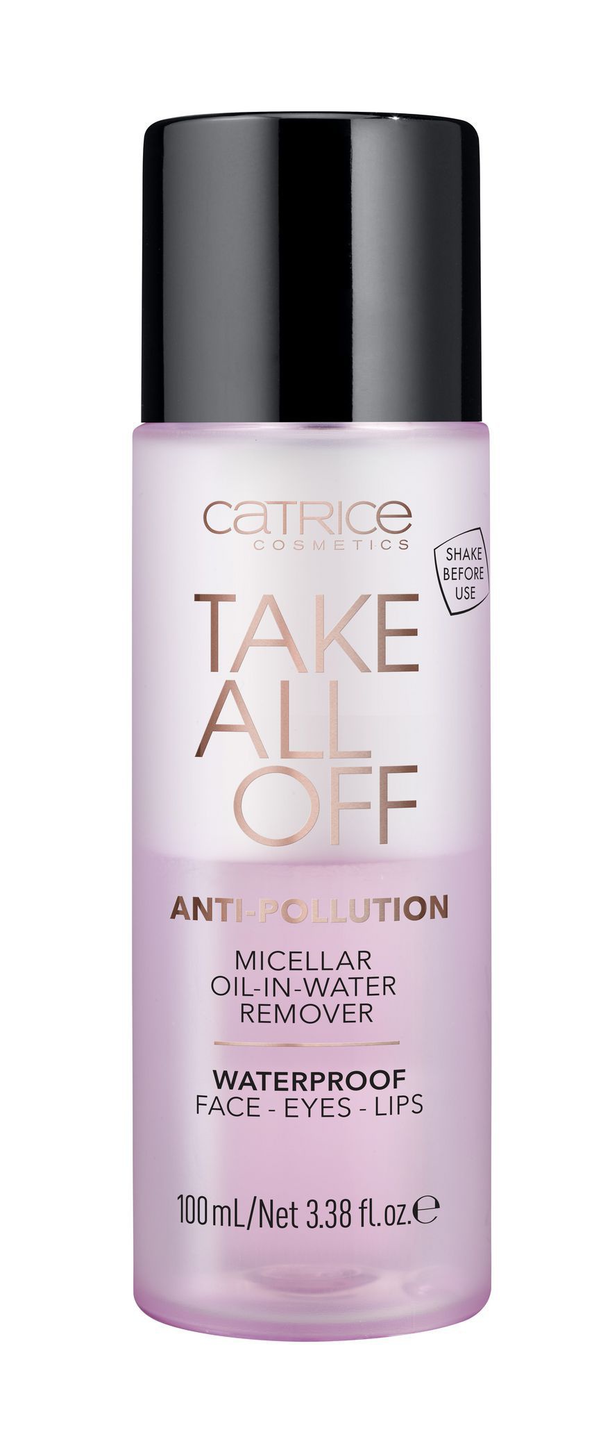 Мицеллярная вода двухфазная с маслами Take All Off Anti-Pollution Micellar Oil-in-Water Remove Catrice