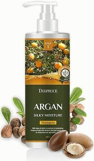 Шампунь для волос с аргановым маслом Argan Silky Moisture Shampoo, 1000 мл Deoproce
