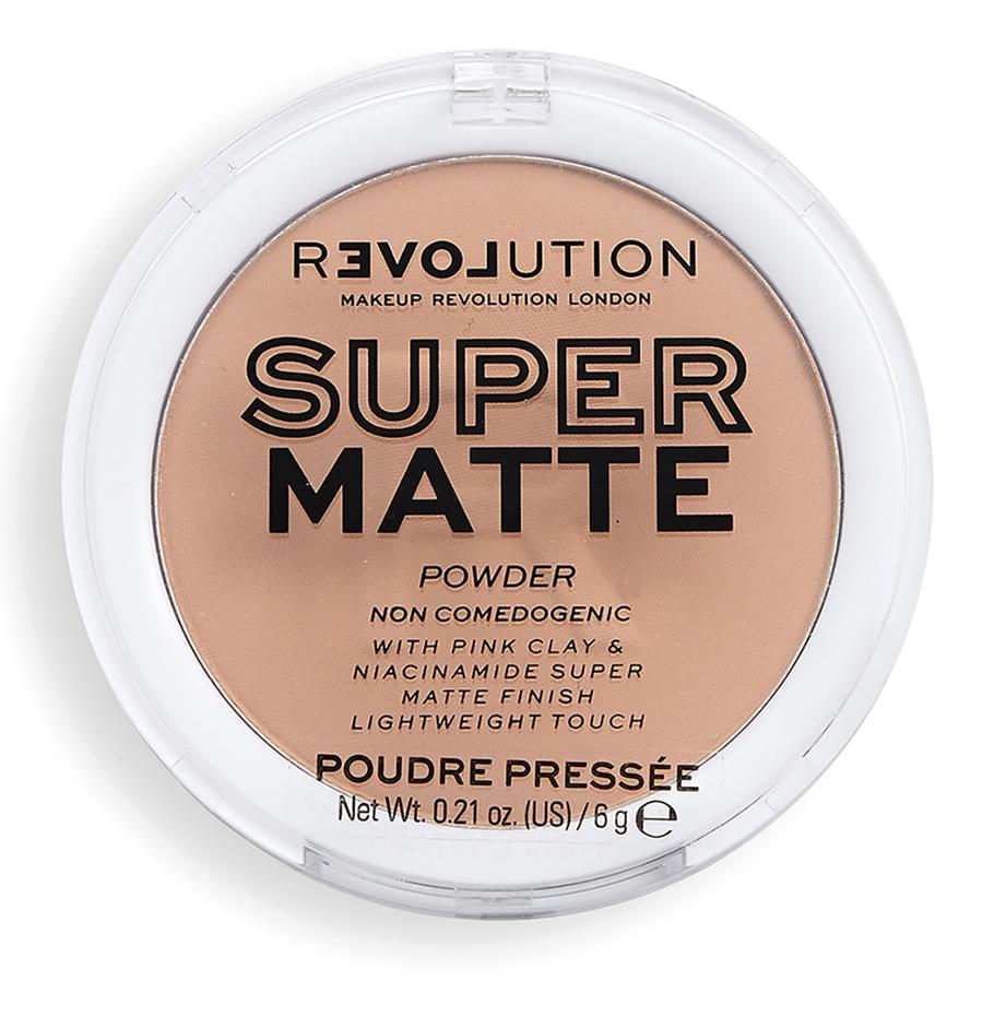Пудра для лица компактная Super Matte Pressed Powder, 6г Makeup Revolution