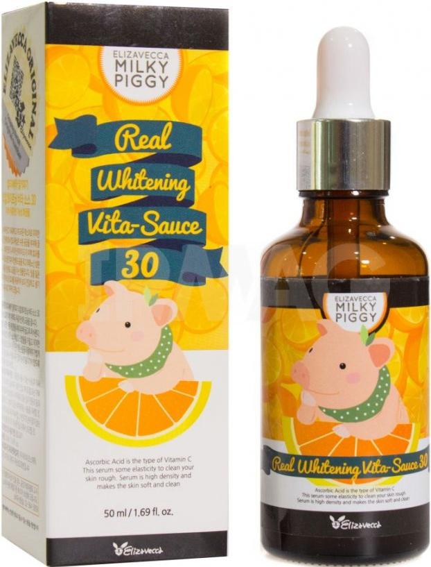 Сыворотка с витамином С, Real White Vita-Sauce 30%, 50мл Elizavecca