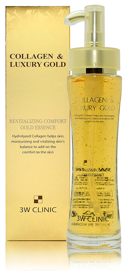 Эссенция для лица Collagen & Luxury Gold Revitalizing Comfort Gold Essence, 150мл 3W Clinic