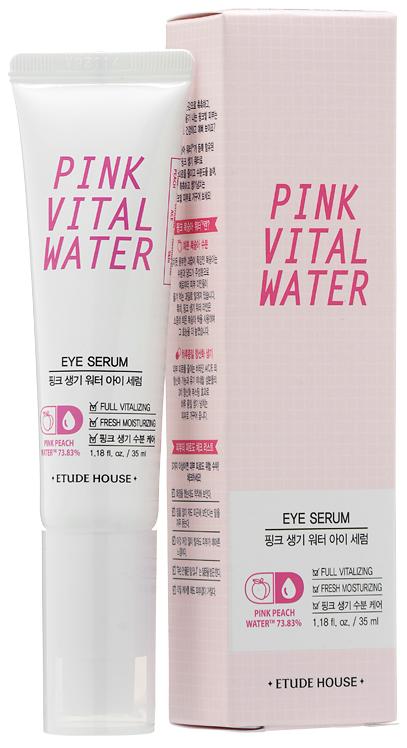 Сыворотка для кожи вокруг глаз с персиковой водой Pink Vital Water Eye Serum, 35мл Etude House