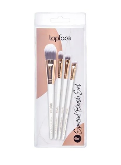 Набор кисточек для макияжа 4 в 1 "Special Brush Set", №7-10-11-15 TopFace