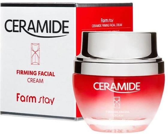 Крем для лица укрепляющий с керамидами Ceramide Firming Facial Cream, 50мл FarmStay