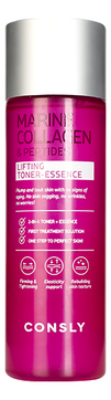 Тонер-эссенция с коллагеном и пептидами Marine Collagen Peptides Lifting Toner-Essence, 200мл  Consly