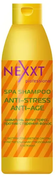 Шампунь антистресс против старения волос, 1000мл Nexxt