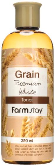 Тонер выравнивающий с экстрактом ростков пшеницы Grain Premium White Toner, 350мл FarmStay