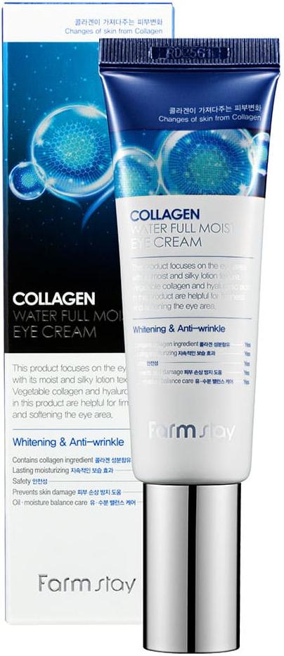 Крем увлажняющий для век с коллагеном Collagen Water Full Moist Eye Cream, 50мл FarmStay