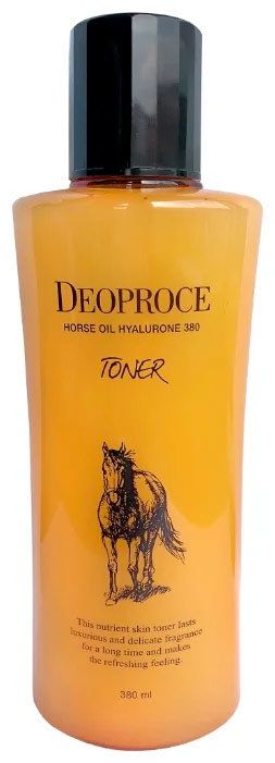 Тонер для лица с гиалуроновой кислотой и лошадиным жиром Horse Oil Hyalurone Toner, 380мл Deoproce