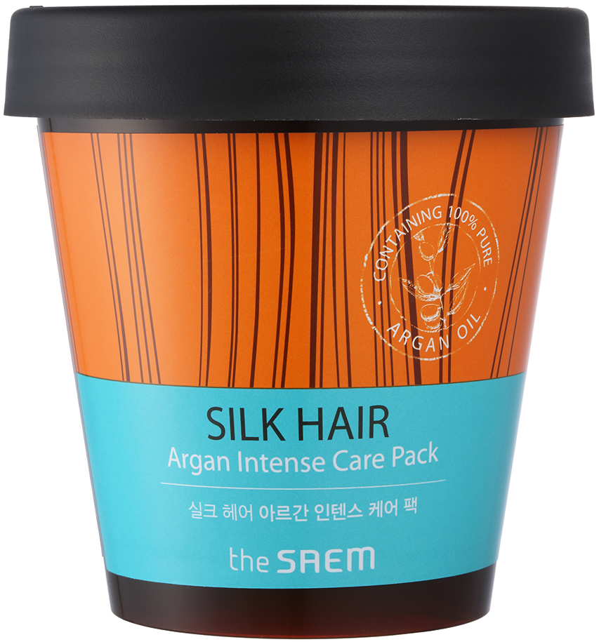 Маска интенсивная для волос Silk Hair Argan Intense Care Pack The Saem