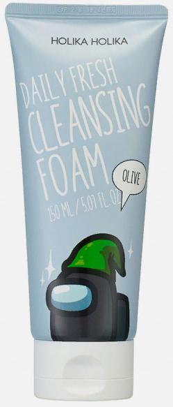 Пенка для лица очищающая с оливой Among Us Daily Fresh Olive Cleansing Foam, 150мл Holika Holika