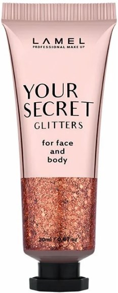 Жидкий глиттер для макияжа Your Secret Glitters, 20мл Lamel Professional