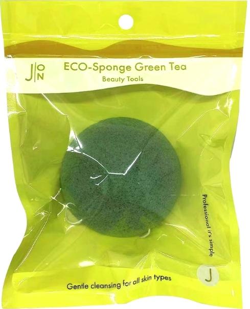 Спонж конняку Eco-Sponge Green Tea J:ON