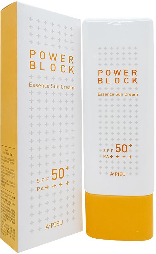 Крем-эссенция солнцезащитный Power Block Essence Sun Cream SPF50+/ PA++++, 50мл A'Pieu