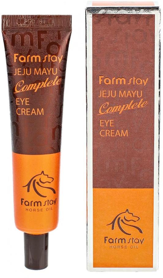 Крем для области вокруг глаз с лошадиным маслом Jeju Mayu Complete Eye Cream, 45мл FarmStay