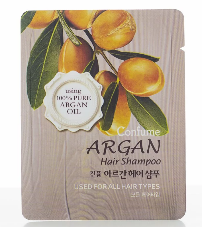 Шампунь для волос c маслом арганы Confume Argan Hair Shampoo Pouch, пробник, 2мл Welcos