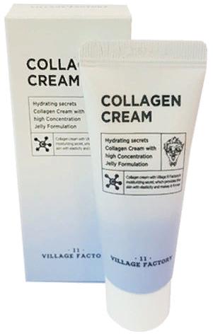 Крем для лица увлажняющий с коллагеном Collagen Cream, 20мл Village 11 Factory