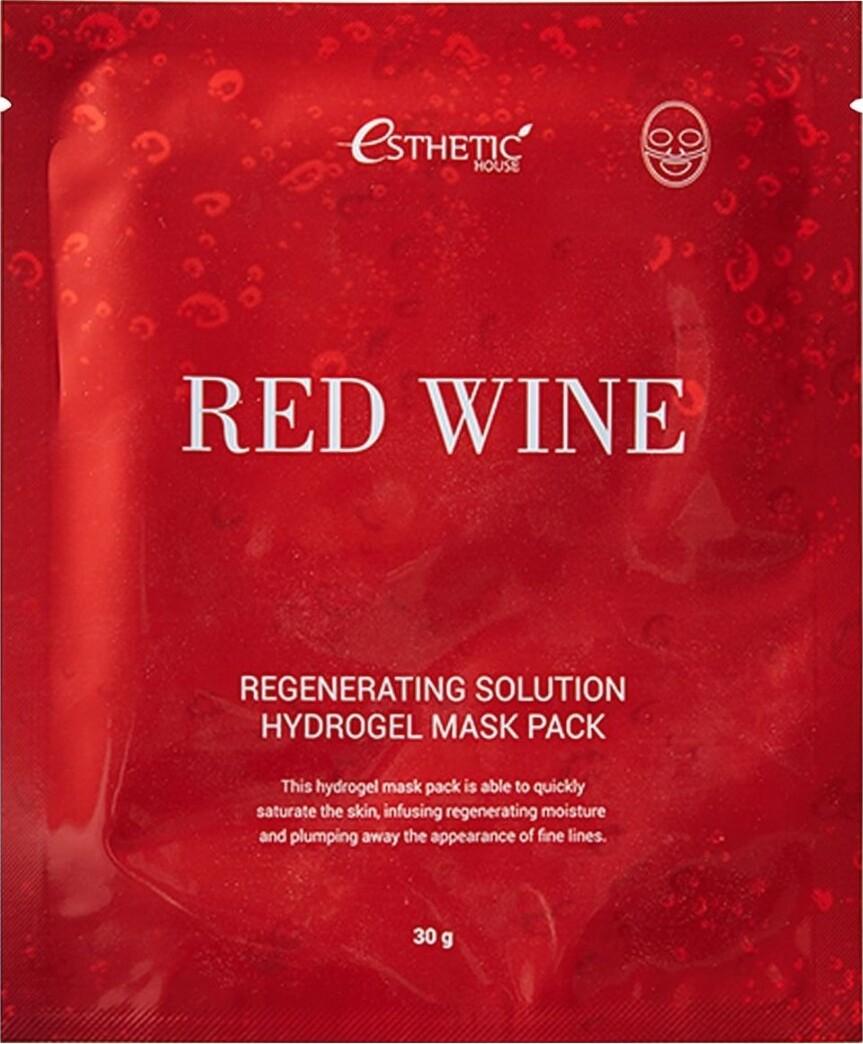 Маска гидрогелевая омолаживающая Red Wine Regenerating Solution Hydrogel Mask Pack, 30г Esthetic House