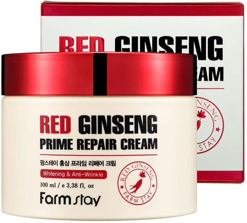 Крем восстанавливающий с экстрактом красного женьшеня Red Ginseng Prime Repair Cream, 100мл FarmStay