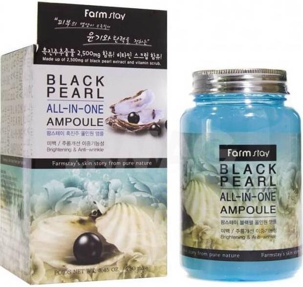 Сыворотка многофункциональная с экстрактом черного жемчуга Black Pearl All In One Ampoule, 250мл FarmStay