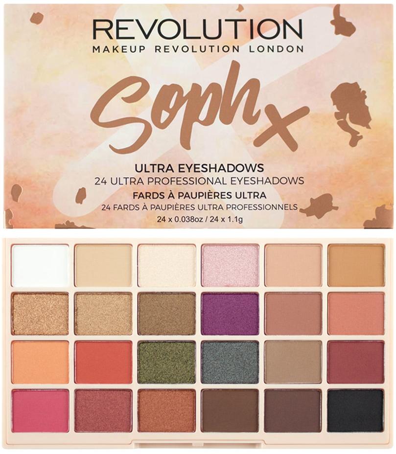 Тени палетка 24 цв. Sophx Ultra Eyeshadows Makeup Revolution