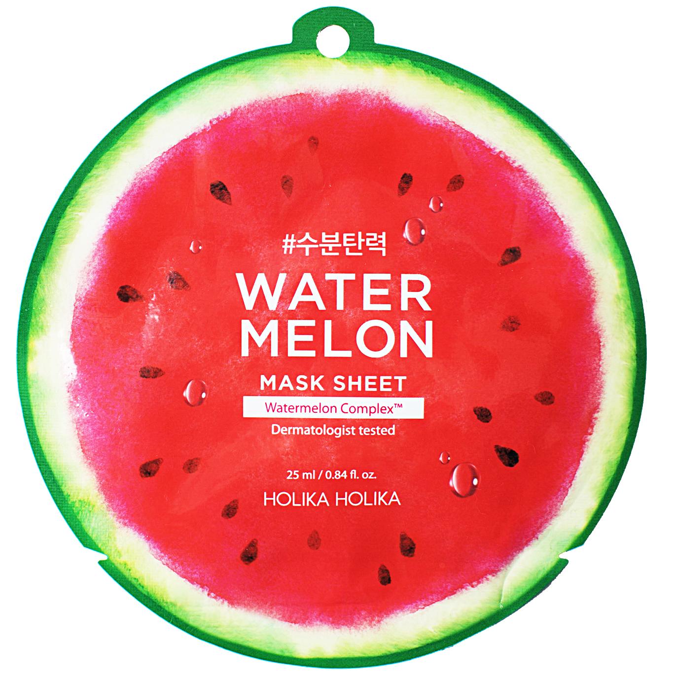Маска для лица тканевая Watermelon Mask Sheet, 25мл Holika Holika