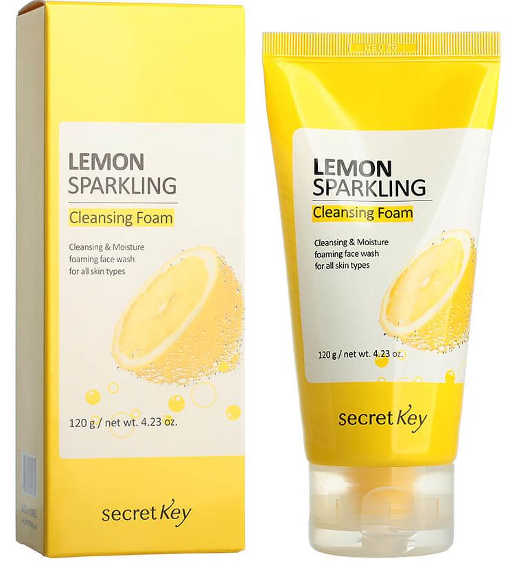 Пенка для умывания с экстрактом лимона Lemon Sparkling Cleansing Foam, 200мл Secret Key