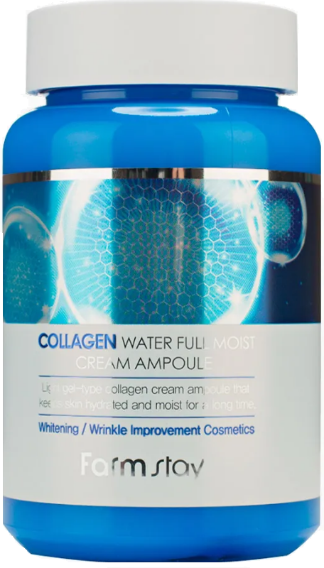Крем ампульный для лица с коллагеном Collagen Water Full Moist Cream Ampoule, 250мл FarmStay