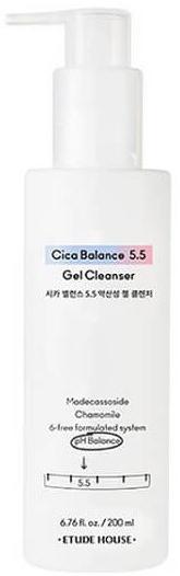 Гель для умывания слабокислотный Cica Balance 5.5 Foam Cleanser, 200мл Etude House