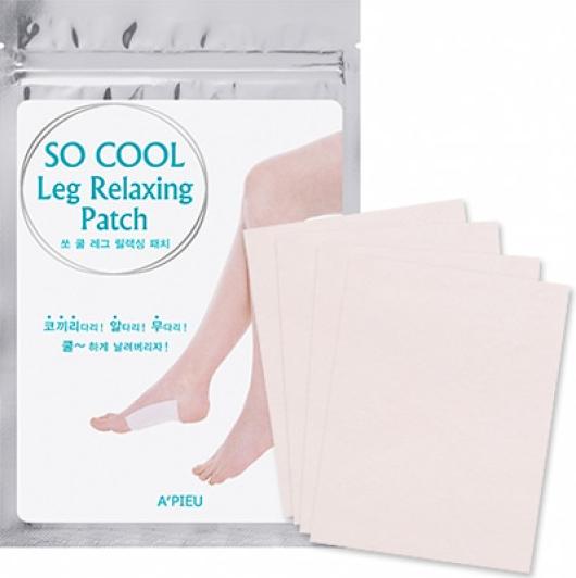 Патчи для ног охлаждающие So Cool Leg Relaxing Patch, 8гр x 4шт A'Pieu