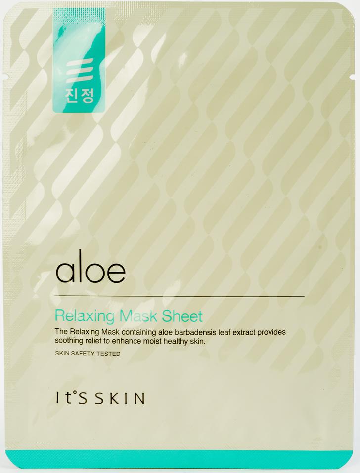 Маска для лица успокаивающая Aloe Relaxing Mask Sheet, 17г It's Skin