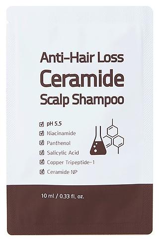 Шампунь для волос Anti-Hair Loss Ceramide Scalp Shampoo, 10мл Trimay