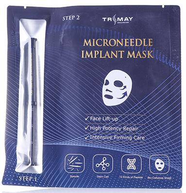 Маска для лица с микроиглами спикул Microneedle Implant Mask, 1,5 мл/30мл Trimay