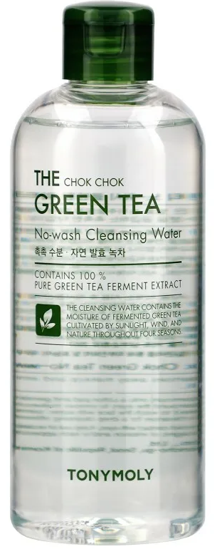Мицеллярная вода для снятия макияжа The Chok Chok Green Tea No-Wash Cleansing Water, 300мл Tony Moly