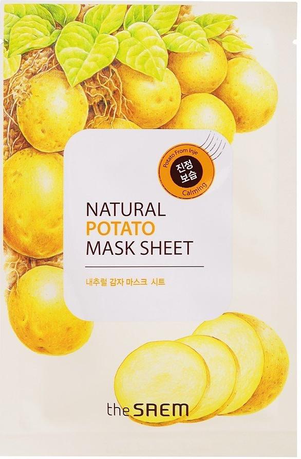 Маска тканевая Natural Mask Sheet Potato, с экстрактом картофеля The Saem