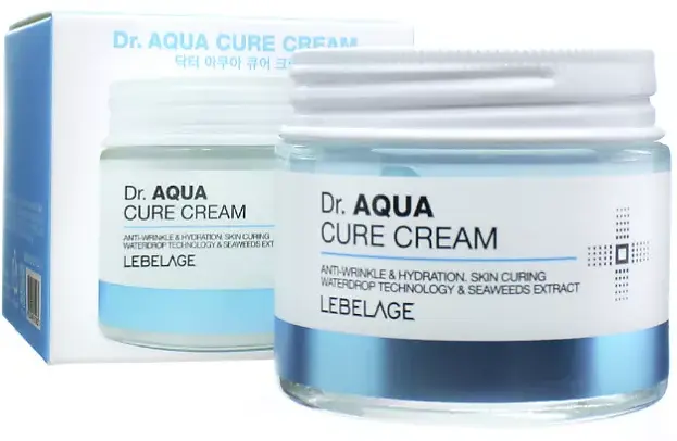 Крем для лица с экстрактом водорослей Dr. Aqua Cure Cream, 70мл Lebelage