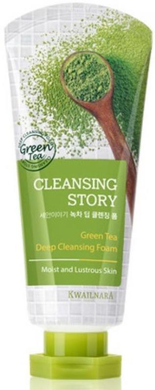 Пенка для умывания Story Foam Cleansing, зеленый чай Welcos