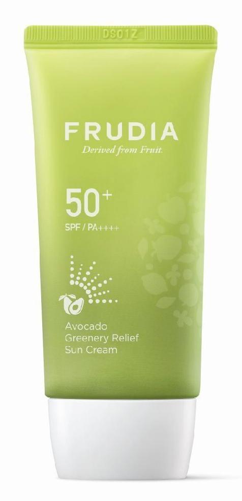 Крем солнцезащитный с авокадо Avocado Greenery Relief Sun Cream SPF50+/PA ++++, 50г Frudia