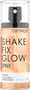 Спрей фиксирующий для макияжа с мерцанием Shake Fix Glow Spray Catrice