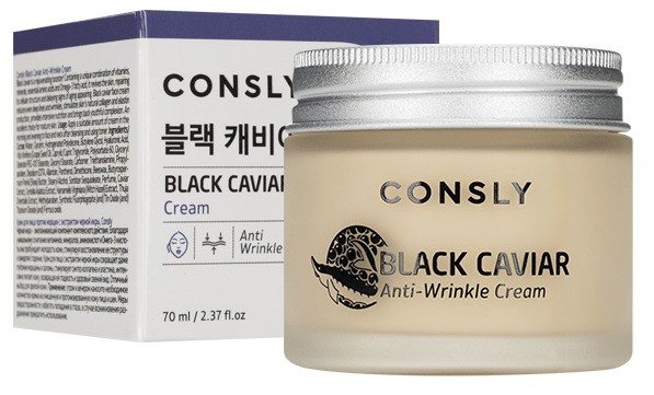 Крем для лица Black Caviar Anti-Wrinkle Cream, 70мл Consly