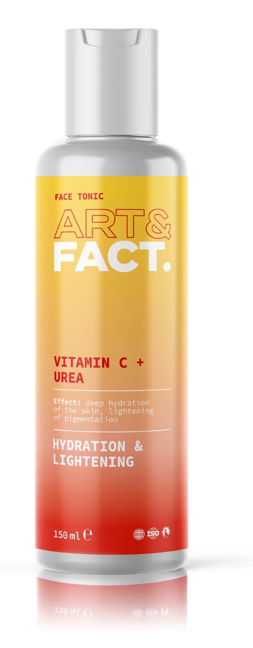 Тоник для лица увлажняющий Vitamin C + Urea, 150мл Art&Fact
